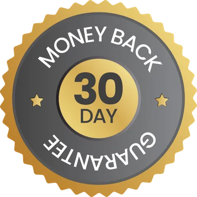 30-day money-back guarantee badge