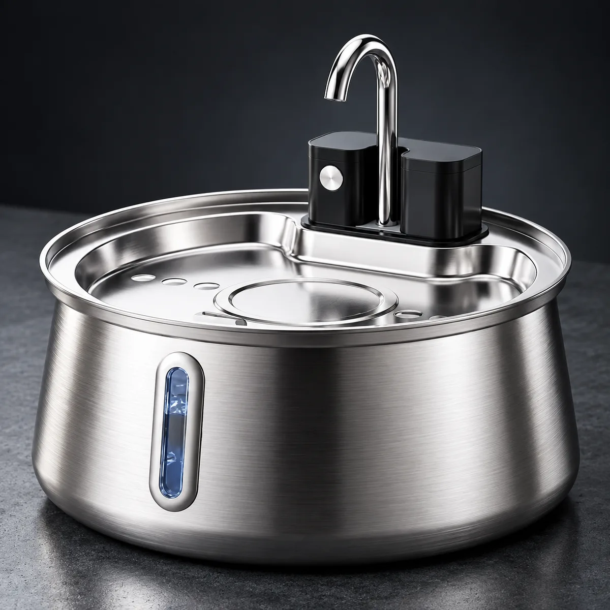 FounTaiL stainless steel dog water fountain